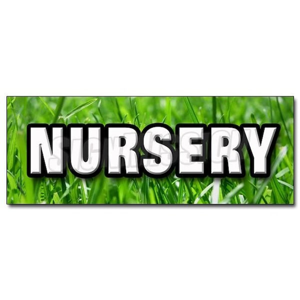 Signmission NURSERY DECAL sticker trees plants flowers landscaping landscaper grass, D-48 Nursery D-48 Nursery - main